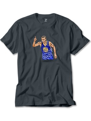 Stephen C.30 Warriors Füme Tişört Liyada