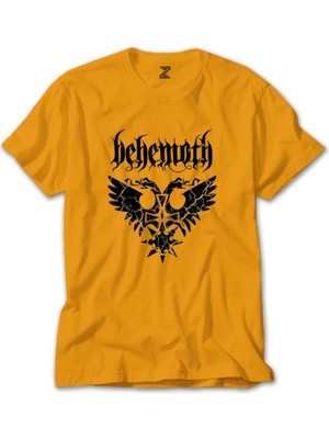Behemoth Logo Sarı Tişört Liyada
