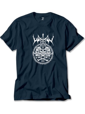 Watain Black Metal Band Lacivert Tişört Liyada