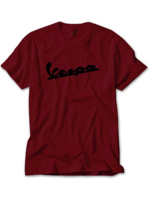 Vespa Logo 2 Kırmızı Tişört Liyada