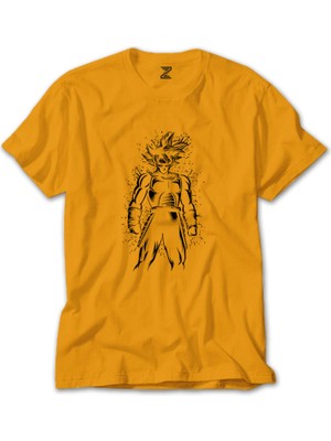 Dragon Ball Splash Sarı Tişört Liyada