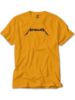Metallica Classic Logo Sarı Tişört Liyada