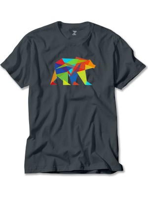 Bear Color Mozaik Füme Tişört Liyada