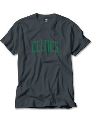 Boston Celtics Yazı Füme Tişört Liyada
