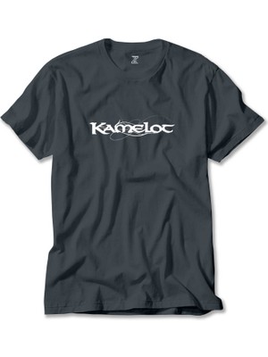 Kamelot Yazı Füme Tişört Liyada