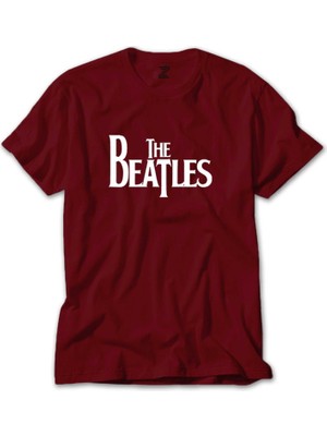 The Beatles Logo Kırmızı Tişört Liyada