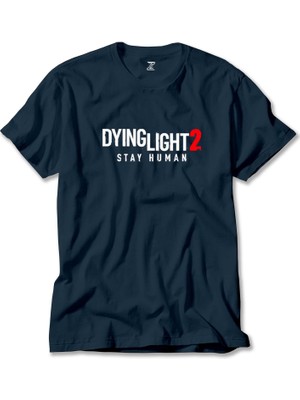 Dying Light Logo Lacivert Tişört Liyada