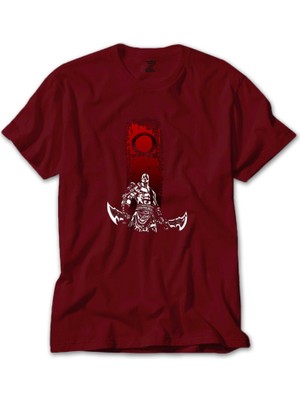 God Of War Kratos Logo Kırmızı Tişört Liyada