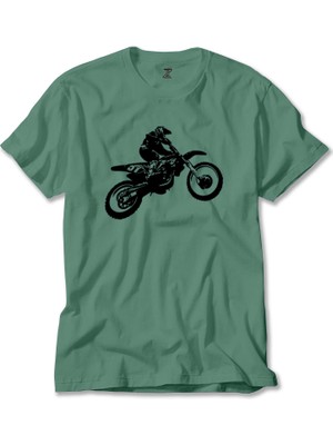 Motokros Endurocross Yeşil Tişört Liyada