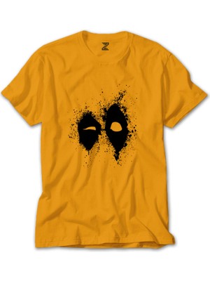 Deadpool Splat Sarı Tişört Liyada