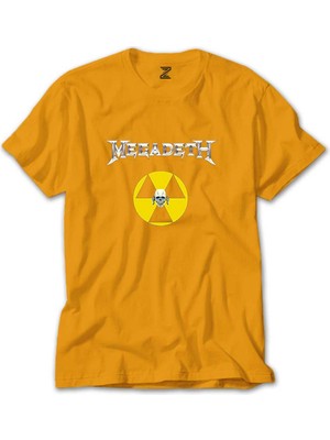 Megadeth Nuclear Radioactive Sarı Tişört Liyada
