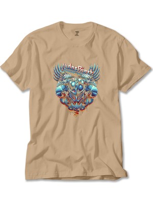 Judas Priest Painkiller Facing Krem Tişört Liyada