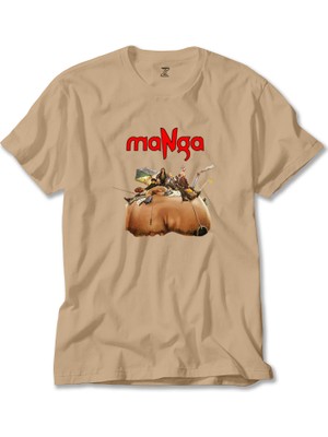 Manga Antroposen Krem Tişört Liyada