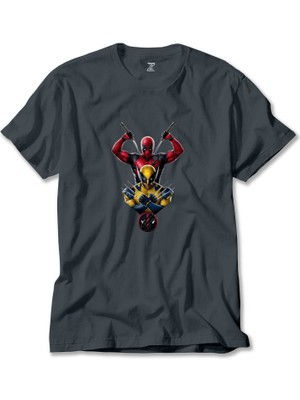 Deadpool Wolverine Warrios Füme Tişört Liyada
