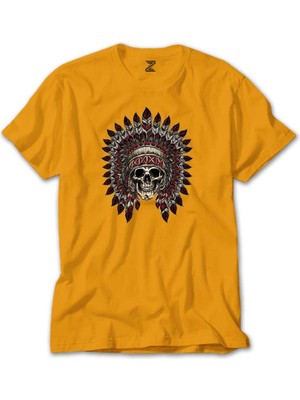 Kızıldereli Skull Apache Sarı Tişört Liyada