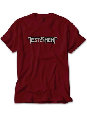 Testament Logo Kırmızı Tişört Liyada