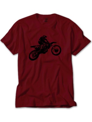 Motokros Endurocross Kırmızı Tişört Liyada
