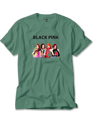 Blackpink Black Yeşil Tişört Liyada