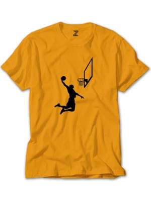 Basketball Smack Silhouette Sarı Tişört Liyada