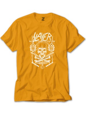 Slayer Gun And Chain Sarı Tişört Liyada