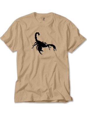 Scorpions Logo White Krem Tişört Liyada