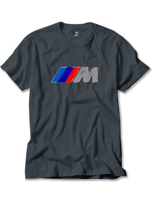 Bmw M Power Brush Füme Tişört Liyada