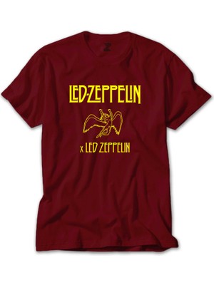 LED Zeppelin Angel Kırmızı Tişört Liyada