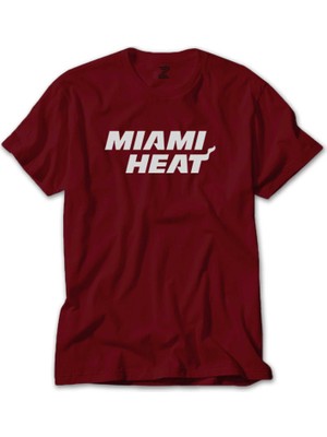 Miami Heat White Kırmızı Tişört Liyada