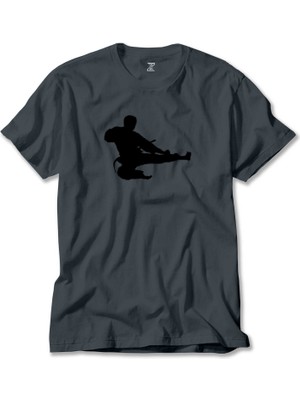 Taekwondo Karate Silhouette Füme Tişört Liyada