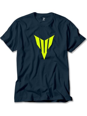 Yamha Neon Logo Lacivert Tişört Liyada