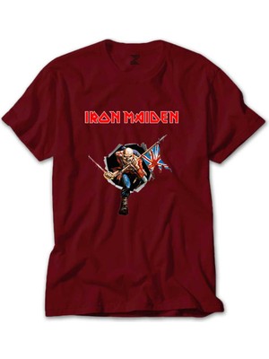 Iron Maiden Trooper Kırmızı Tişört Liyada