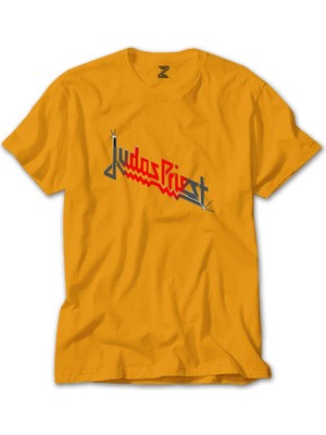 Judas Priest Black Red Logo Sarı Tişört Liyada