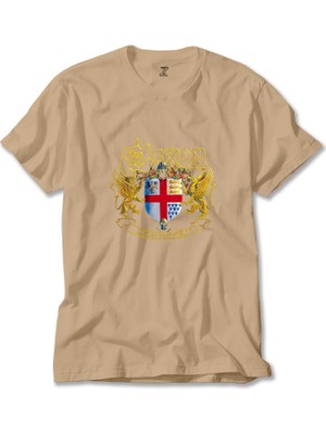 Saxon Lionheart Krem Tişört Liyada