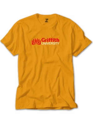 Griffith University Red Logo Sarı Tişört Liyada