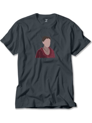 Enola Holmes Silhouette Füme Tişört Liyada
