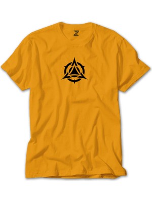 Black Triangle Circle Sarı Tişört Liyada