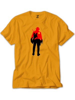Red Dead Redemption 2 Cowboy Sarı Tişört Liyada