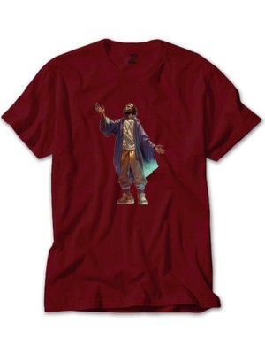 Black Hip Hop Artist Kırmızı Tişört Liyada