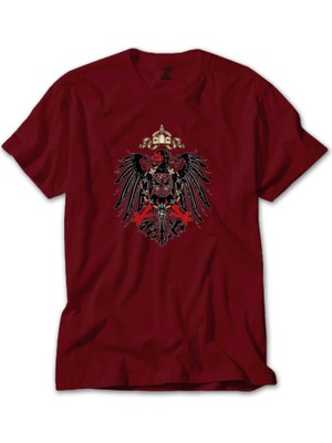 Hearts Of Iron 4 Imperial Coat Of Arms Of Germany Kırmızı Tişört Liyada