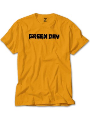 Green Day Logo Sarı Tişört Liyada