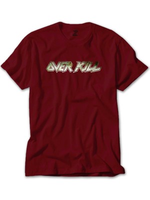 Overkill Logo Kırmızı Tişört Liyada
