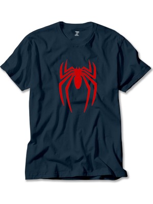 Spider-Man Logo Lacivert Tişört Liyada