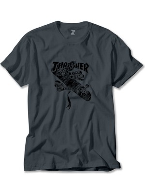 Thrasher Love Affair Füme Tişört Liyada