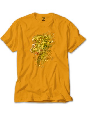 Gold Lion Splash Sarı Tişört Liyada