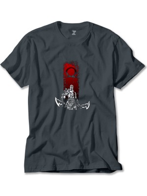 God Of War Kratos Logo Füme Tişört Liyada