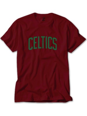 Boston Celtics Yazı Kırmızı Tişört Liyada