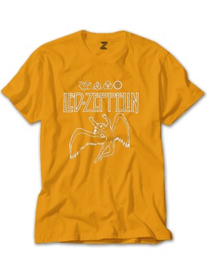 LED Zeppelin Zoso Icarus Sarı Tişört Liyada
