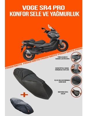 PROOFMOTO VOGE SR4 PRO Konfor Sele ve Yağmurluk Kılıf