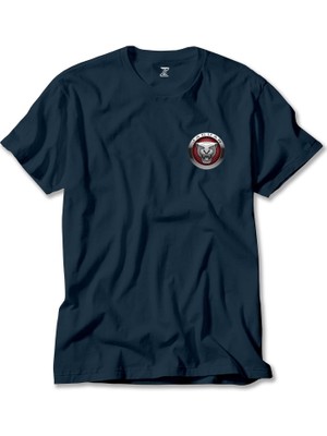 Jaguar Color Logo Lacivert Tişört Liyada