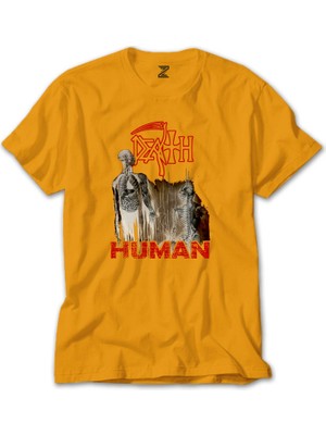 Death Human Sarı Tişört Liyada